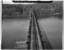 Poughkeepsie Bridge Poughkeepsie New York 1910s Deck View Looking West picture