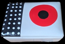 Vintage 1960s Bagni for Raymor Italy Ceramic Box Lid MCM Target Polka Dot Pop picture