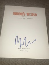 MIKE MYERS SIGNED AUTOGRAPH MOVIE SCRIPT WAYNES WORLD ALL PAGES RARE BAS COA picture