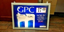 Vintage Light Up 💡 GPC Ultra Lights Box Sign Man Cave Decor Americana picture