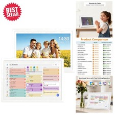 Multifunctional 10.1 Inch Digital Planner & Auto-Rotate Photo Frame for Families picture