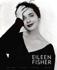 1998 EILEEN FISHER Fashion Isabella Rossellini Photo Original PRINT AD picture