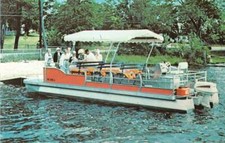 Sharon Massachusetts Hillcrest Lodge Camp Wonderland Pontoon Boat PC JE359511 picture