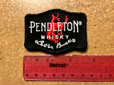 Vintage Embroidered Patch-PENDLETON WHISKEY, LET'ER BUCK-Excellent Condition picture