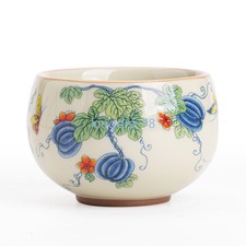 150ml Exquisitely Ceramics Dehua Teaware Hand-drawn Master's Cup Copper Coin Cup picture