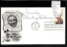Sterling Holloway Signed 1st Day Cover AUTO -Over 1000 First Day Auto's 4 sale picture
