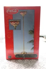 New Coca Cola Tiffany Style Acrylic Torchiere Floor Lamp Light Shade Sign W/Box  picture