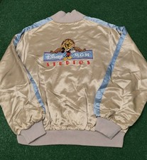 Vintage 80s Disney MGM Studios Satin Jacket 1987 Cast Member Size Large USA Made picture