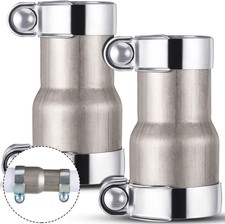2 Pcs 2.5 to 3 Inch Exhaust Adapter Reducer Kit with Clamps, Stainless Steel, ID picture