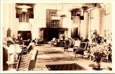 The Ahwahnee Lounge Room RPPC Vintage Postcard 4P24-30 picture