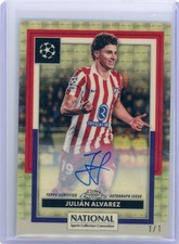 2026 Topps Chrome National NSCC UEFA Superfractor Julian Alvarez #SC-28 1/1 Auto picture