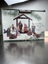 Kirkland Signature Nativity Set 13 Piece Pristine Condition Christmas Decore picture