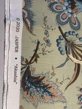 Jasper Akashia Sage Fabric Michael S Smith Linen Floral 2 Yds JP2303 picture