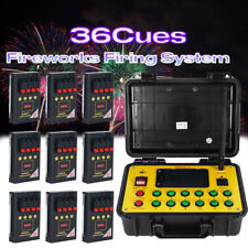 Ship From USA 36 Cues Fireworks Firing System 500M ABS Remote Waterproof Case picture