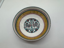 Vintage Steinbock Email Austria Enamel Bowl w/ Roosters Decoration picture