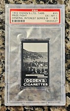 1902 Ogden's Ltd Tabs #43 Prize Fight General Interest Series B PSA 6.5/POP 1 picture