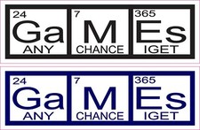 StickerTalk Games Any Chance I Get Vinyl Sticker Sheet, 5 inches x 1.6 inches picture