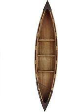 Wooden Boat Decor Hanging Wood Boat Decoration for Wall, Rustic Nautical Boat De picture