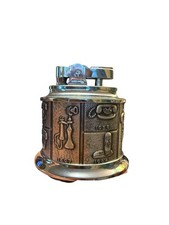 Vintage Idealine Telephone History Table Lighter Chrome Novelty Sparks No Wick picture