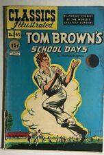 CLASSICS ILLUSTRATED #45 Tom Brown's School Days by Thomas Hughes (HRN 64) VG+ picture