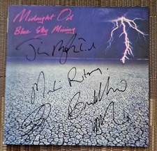 Midnight Oil autographs signed CD booklet 