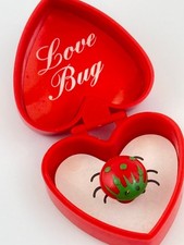 Vintage Valentine Surprise Box With Love Bugs Made for Tony Department Store picture