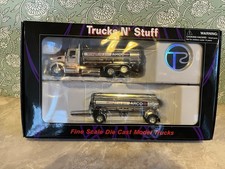 TONKIN 1/53 ARCO SILVER  CHROME GAS KENWORTH TANKER MATCHING PUP Trucks N' Stuff picture