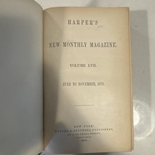 Volume 14 Harper's New Monthly Magazine Book Pre Civil War Dec 1856-May 1857 picture