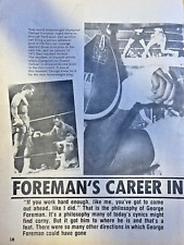 1974 Boxer George Foreman illustrated picture