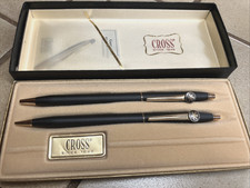 CROSS CLASSIC MATTE BLACK 2501 PEN PENCIL SET ENSEMBLE WITH WARRANTY NEW IN BOX picture