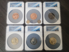 6 Piece complect NGC 2005 star wars 46mm California lottery coin set picture