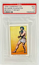 1934 Carreras LTD The Millionaire Gladiator Believe it or Not #23 PSA 5  picture