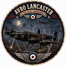 Avro Lancaster Airplane - Metal Sign picture