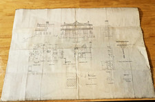 BALLYSHANNON, DONEGAL, RARE ARCHITECTS PLAN FOR TWO HOUSES .APRIL 4th 1907. picture