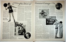 Collier's 1927 Vintage Print Article Mack Sennett Dean of Custard College picture