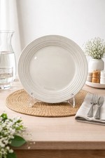 Mikasa Swirl White Plate Stoneware Replacement Dish Cottage Core picture