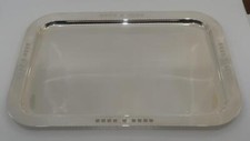 Gorham Silverplate Italy MAESTRI Serving Tray, Pierced Rim 11 3/4