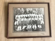 Vintage Framed Harlem NYC Class Photo 1953 Black African American Mural 18” X 15 picture