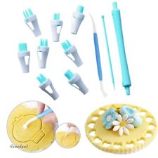 12Pcs Lace Tweezers clip Cookie Stamp Mould Cake Cupcake Fondant Decorating Tool picture