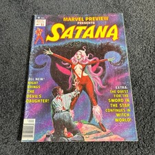 Marvel Preview #7 Satana - Marvel Comics - 1976 - Vintage Comic Book Magazine picture