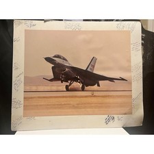 NASA Dryden F-16 XL Program Signed Poster 20x24 Edwards AFB Presentation Rare Ex picture