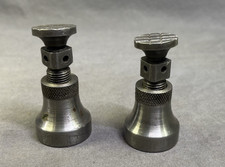 Vintage Machinist Screw Jacks Matching Pair Adjustable Toolmaker Setup Jacks picture