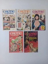 THE EROTIC WORLDS OF FRANK THRONE #2 - 6. Rare to find as a set.  1991-92 picture
