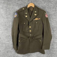 Vintage 1940’s WW2  US Army Jacket with patches, pins and pocket treasure  picture