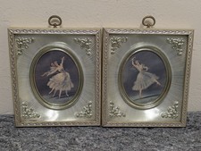 Carina Pair of Victorian Ornate Gold Ballet Art Frame Set Antique Finish 1950’s  picture