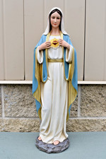 Statue of The Blessed Mother, Immaculate Heart of Mary, 24 3/8