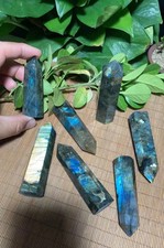 Wholesale 29PCS 2kg 2.8''~3.5'' Natural LABRADORITE Obelisk Tower CrystalHealing picture