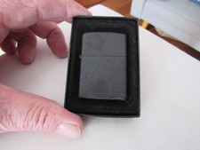 Vintage NOS Zippo Cigarette Lighter Black Crackle over Brass Dated J 06 picture
