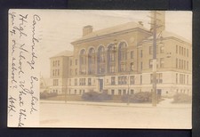 1905 CAMBRIDGE ENGLISH HIGH SCHOOL MA Postcard RPPC Rindge and Latin picture