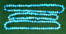 3 Nice strands of Blue Padre Trade Beads picture